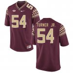 Florida State Seminoles Byron Turner Jr. Men's #54 Garnet Authentic College Football Stitched Jersey