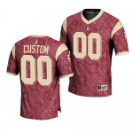 Florida State Seminoles Custom Men's #00 Highlight Print Garnet Fashion College Football Stitched Jersey