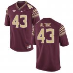 Florida State Seminoles Danj Altine Men's #43 Garnet Authentic College Football Stitched Jersey