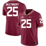 Florida State Seminoles Fred Biletnikoff Men's #25 Maroon Authentic College Football Stitched Jersey