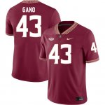 Florida State Seminoles Graham Gano Men's #43 Maroon Authentic College Football Stitched Jersey