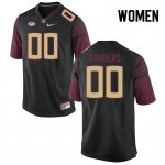 Florida State Seminoles Ja'Khi Douglas Women's #0 Black Authentic College Football Stitched Jersey