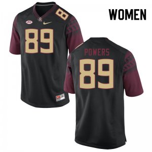 Florida State Seminoles Jerrale Powers Women's #89 Black Authentic College Football Stitched Jersey