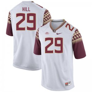 Florida State Seminoles Rodney Hill Men's #29 White Authentic College Football Stitched Jersey