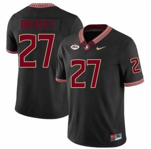 Florida State Seminoles Terrell Buckley Men's #27 Black Authentic College Football Stitched Jersey