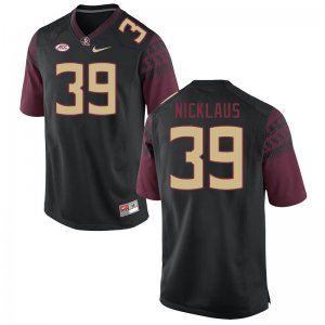 Florida State Seminoles Vance Nicklaus Men's #39 Black Authentic College Football Stitched Jersey