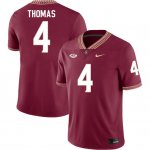 Florida State Seminoles Keir Thomas Men's #4 Maroon Authentic College Football Stitched Jersey