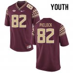 Florida State Seminoles Carson Pielock Youth #82 Garnet Authentic College Football Stitched Jersey