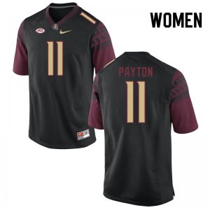 Florida State Seminoles Patrick Payton Women's #11 Black Authentic College Football Stitched Jersey