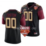 Florida State Seminoles Custom Men's #00 2022 Cheez-It Bowl Black Alternate College Football Stitched Jersey