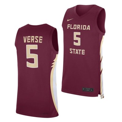 Florida State Seminoles De'Ante Green Men's #5 Road Maroon 2023-24 College Basketball Stitched Jersey