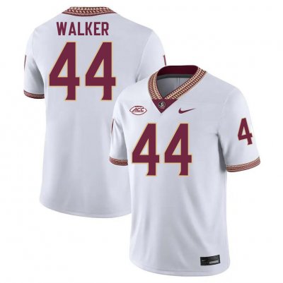 Florida State Seminoles DeMarcus Walker Men's #44 White Authentic College Football Stitched Jersey