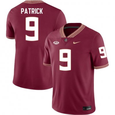 Florida State Seminoles Jacques Patrick Men's #9 Maroon Authentic College Football Stitched Jersey