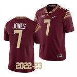 Florida State Seminoles Jarrian Jones Men's #7 2022-23 Garnet Replica College Football Stitched Jersey