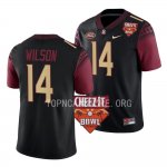 Florida State Seminoles Johnny Wilson Men's #14 2022 Cheez-It Bowl Black Alternate College Football Stitched Jersey