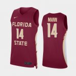 Florida State Seminoles Terance Mann Men's #14 Garnet Replica College Basketball Stitched Jersey