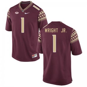 Florida State Seminoles Winston Wright Jr. Men's #1 Garnet Authentic College Football Stitched Jersey