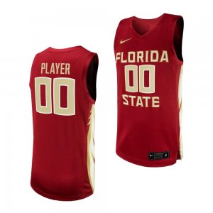 Florida State Seminoles Custom Men's #00 Garnet NIL Replica Player College Basketball Stitched Jersey