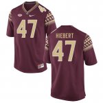 Florida State Seminoles Donny Hiebert Men's #47 Garnet Authentic College Football Stitched Jersey