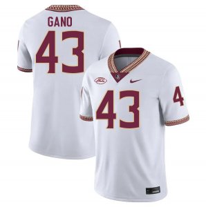 Florida State Seminoles Graham Gano Men's #43 White Authentic College Football Stitched Jersey