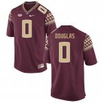 Florida State Seminoles Ja'Khi Douglas Men's #0 Garnet Authentic College Football Stitched Jersey