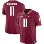 Florida State Seminoles Janarius Robinson Men's #11 Maroon Authentic College Football Stitched Jersey