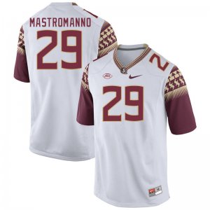 Florida State Seminoles Alex Mastromanno Men's #29 White Authentic College Football Stitched Jersey