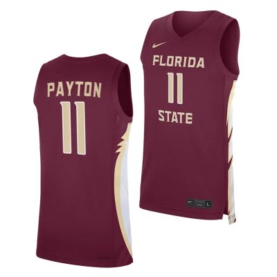 Florida State Seminoles Baba Miller Men's #11 Road Maroon 2023-24 College Basketball Stitched Jersey