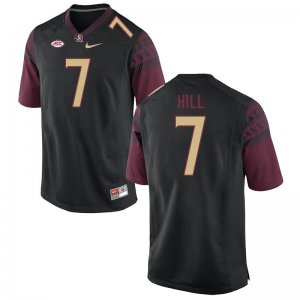 Florida State Seminoles Destyn Hill Men's #7 Black Authentic College Football Stitched Jersey