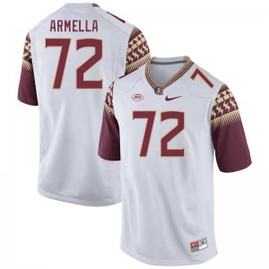 Florida State Seminoles Julian Armella Men's #72 White Authentic College Football Stitched Jersey