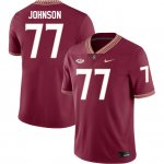 Florida State Seminoles Roderick Johnson Men's #77 Maroon Authentic College Football Stitched Jersey