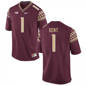 Florida State Seminoles Akeem Dent Men's #1 Garnet Authentic College Football Stitched Jersey