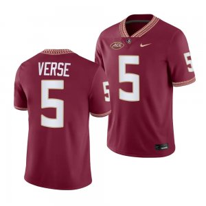 Florida State Seminoles Jared Verse Men's #5 NIL Garnet 2023 College Football Stitched Jersey