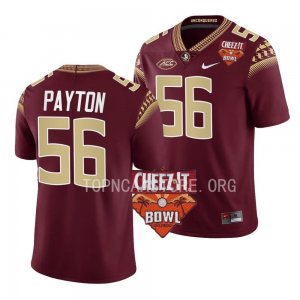 Florida State Seminoles Patrick Payton Men's #56 2022 Cheez-It Bowl Garnet College Football Stitched Jersey