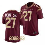 Florida State Seminoles Akeem Dent Men's #27 2022-23 Garnet Replica College Football Stitched Jersey