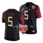 Florida State Seminoles Jared Verse Men's #5 2022 Cheez-It Bowl Black Alternate College Football Stitched Jersey