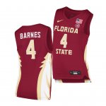 Florida State Seminoles Scottie Barnes Men's #4 Garnet Replica College Basketball Stitched Jersey