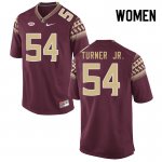 Florida State Seminoles Byron Turner Jr. Women's #54 Black Authentic College Football Stitched Jersey