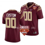 Florida State Seminoles Custom Men's #00 2022 Cheez-It Bowl Garnet College Football Stitched Jersey