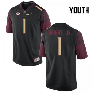 Florida State Seminoles Winston Wright Jr. Youth #1 Black Authentic College Football Stitched Jersey