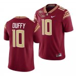 Florida State Seminoles AJ Duffy Men's #10 Garnet Seminole Scholar patch Limited College Football Stitched Jersey