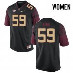 Florida State Seminoles Colin King Women's #59 Black Authentic College Football Stitched Jersey