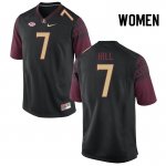 Florida State Seminoles Destyn Hill Women's #7 Black Authentic College Football Stitched Jersey