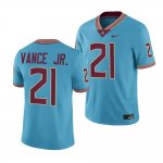 Florida State Seminoles Greedy Vance Jr. Men's #21 2023 Seminole Heritage Turquoise College Football Stitched Jersey