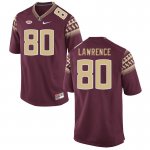 Florida State Seminoles Goldie Lawrence Men's #80 Garnet Authentic College Football Stitched Jersey