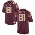 Florida State Seminoles Joshua Burrell Men's #81 Garnet Authentic College Football Stitched Jersey