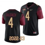 Florida State Seminoles Kalen DeLoach Men's #4 2022-23 Replica Black College Football Stitched Jersey