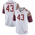 Florida State Seminoles Mac Chiumento Men's #43 White Authentic College Football Stitched Jersey