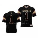 Florida State Seminoles Number Men's #1 Endzone Black ProSphere College Football Stitched T-Shirt