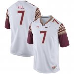 Florida State Seminoles Destyn Hill Men's #7 White Authentic College Football Stitched Jersey